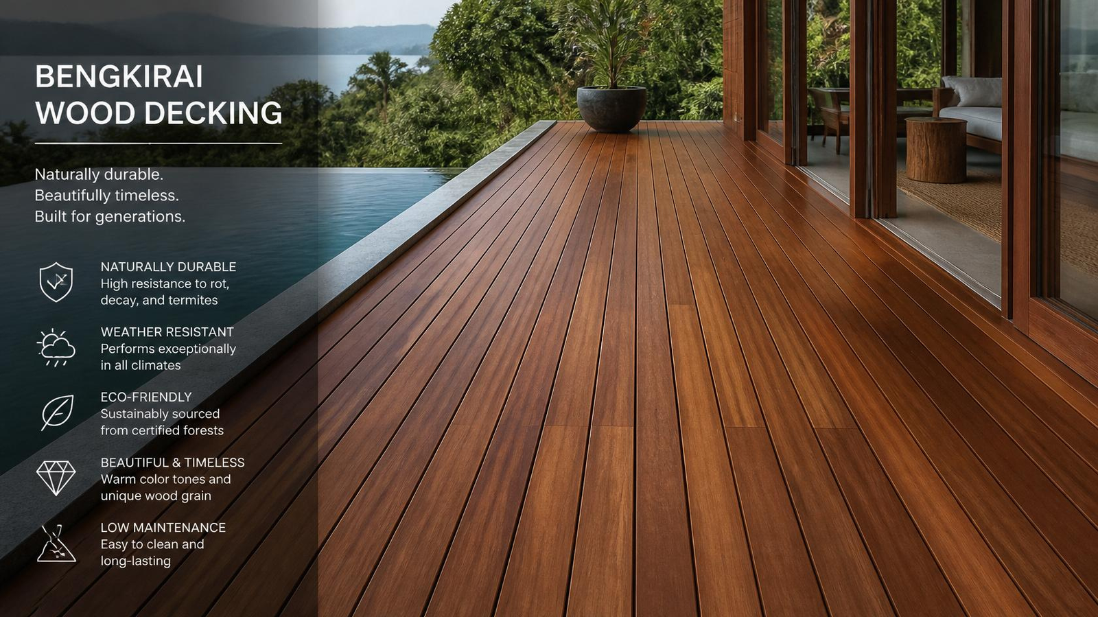 Kayu Bengkirai untuk Decking: Panduan Lengkap Memilih dan Merawat agar Awet Puluhan Tahun